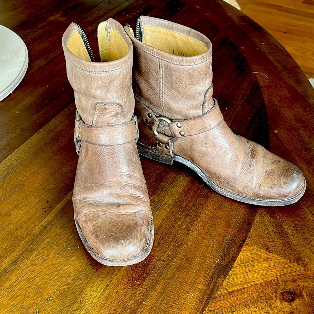 Frye harness ankle boot